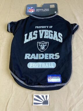 Pets First NFL Dog & Cat T-Shirt, Las Vegas Raiders, Medium